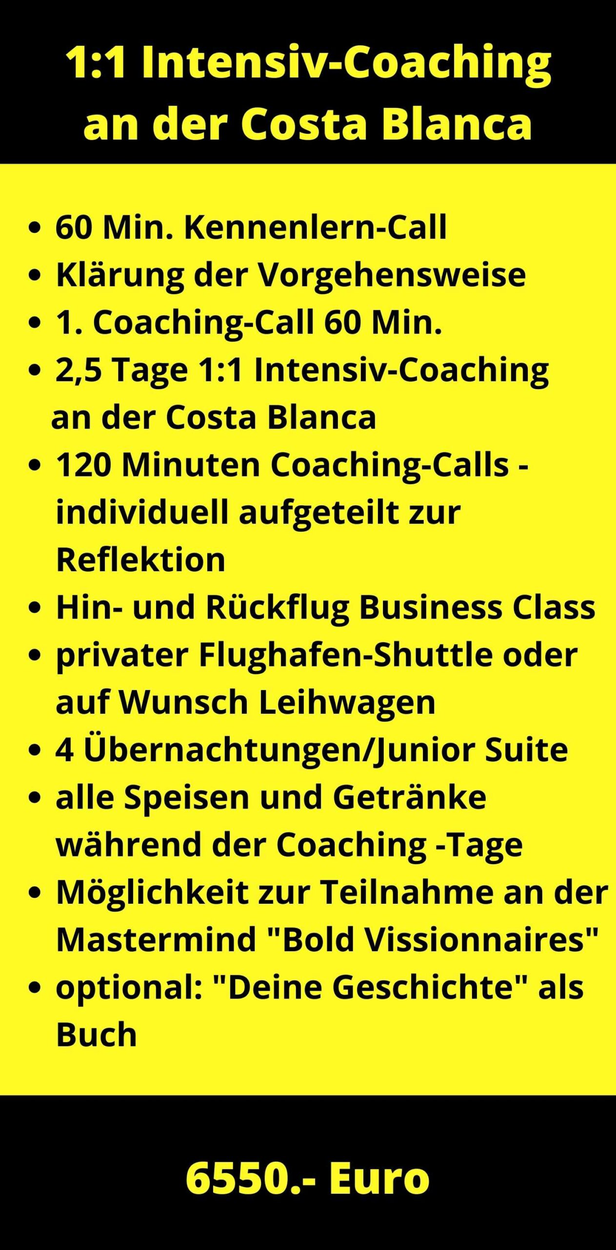 Coaching an der Costa Blanca